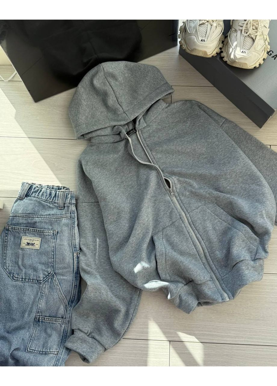 Тепле худі з принтом на спині (426) No Brand (365639377)