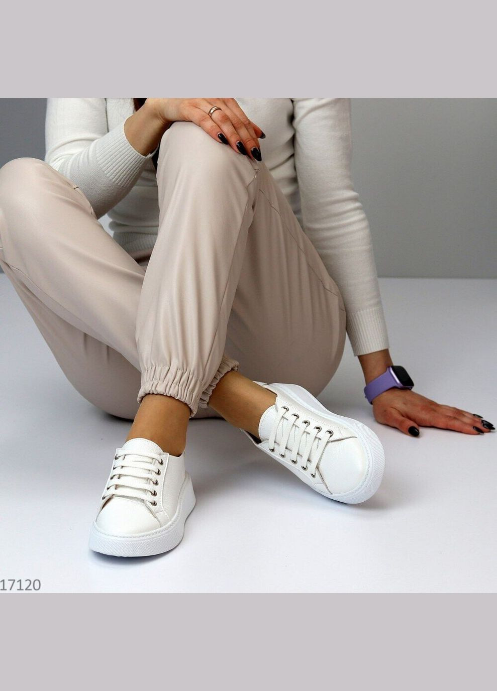 Белые белые кожаные женские кроссовки кеды, белые кеды кожаные Mermaid Fire