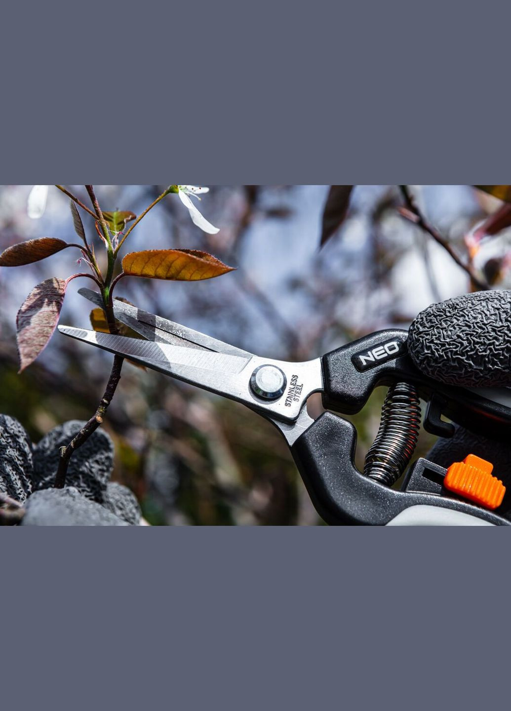 Секатор площинний, d різу 18мм, 200мм, 120г Neo Tools (315604393)