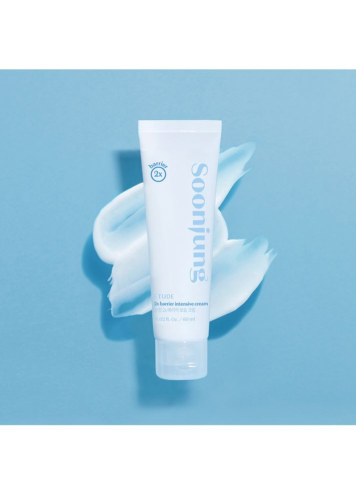 Soon Jung 2x Barrier Intensive Cream Зволожуючий і заспокійливий крем 60ml Etude House (312517793)