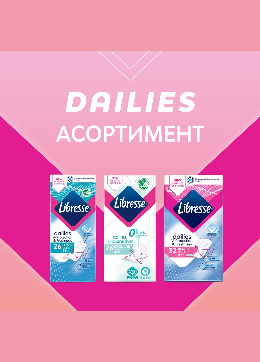 Прокладки гігієнічні Dailies Style Multistyle, 30 шт. Libresse (328231473)