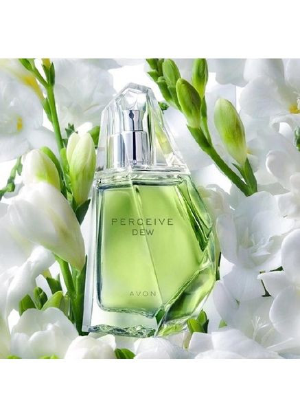 Туалетная вода Perceive Dew 50 мл Свежая туалетная вода для девочек Цитрусово-морской аромат Avon (367622495)