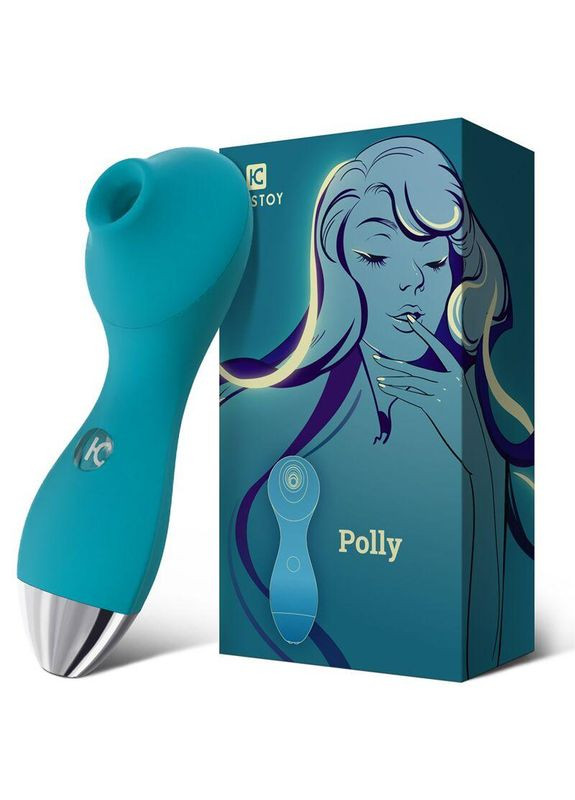 Вакуумный вибратор KisToy Polly Blue No Brand (303892051)
