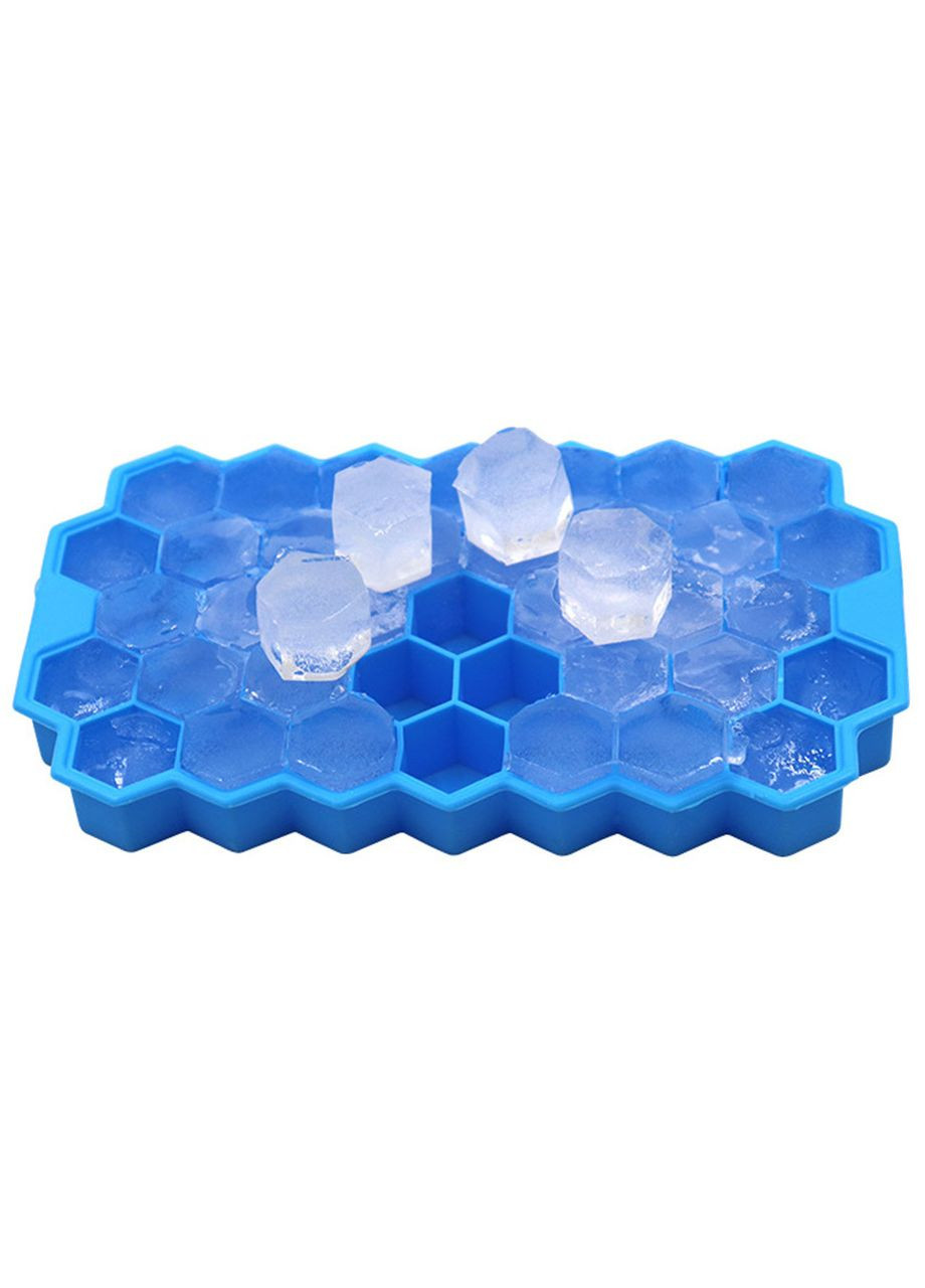 Силиконовая форма Соты Blue емкость для заморозки льда 92шт Cumenss (352013134)