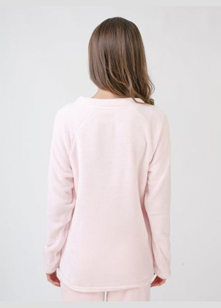 Пижамный свитшот плюшевый для женщины 284141 Esmara - крой рисунок розовый хлопок, трикотаж, эластан - (264736768)