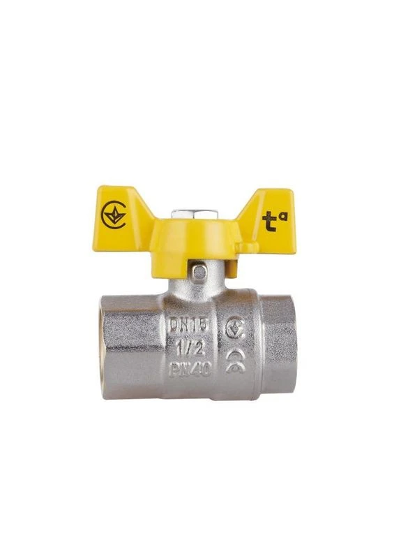 Кран кульовий Standart 1/2" ВР для газу (метелик) SD602NG15PN40 Thermo Alliance (397566725)