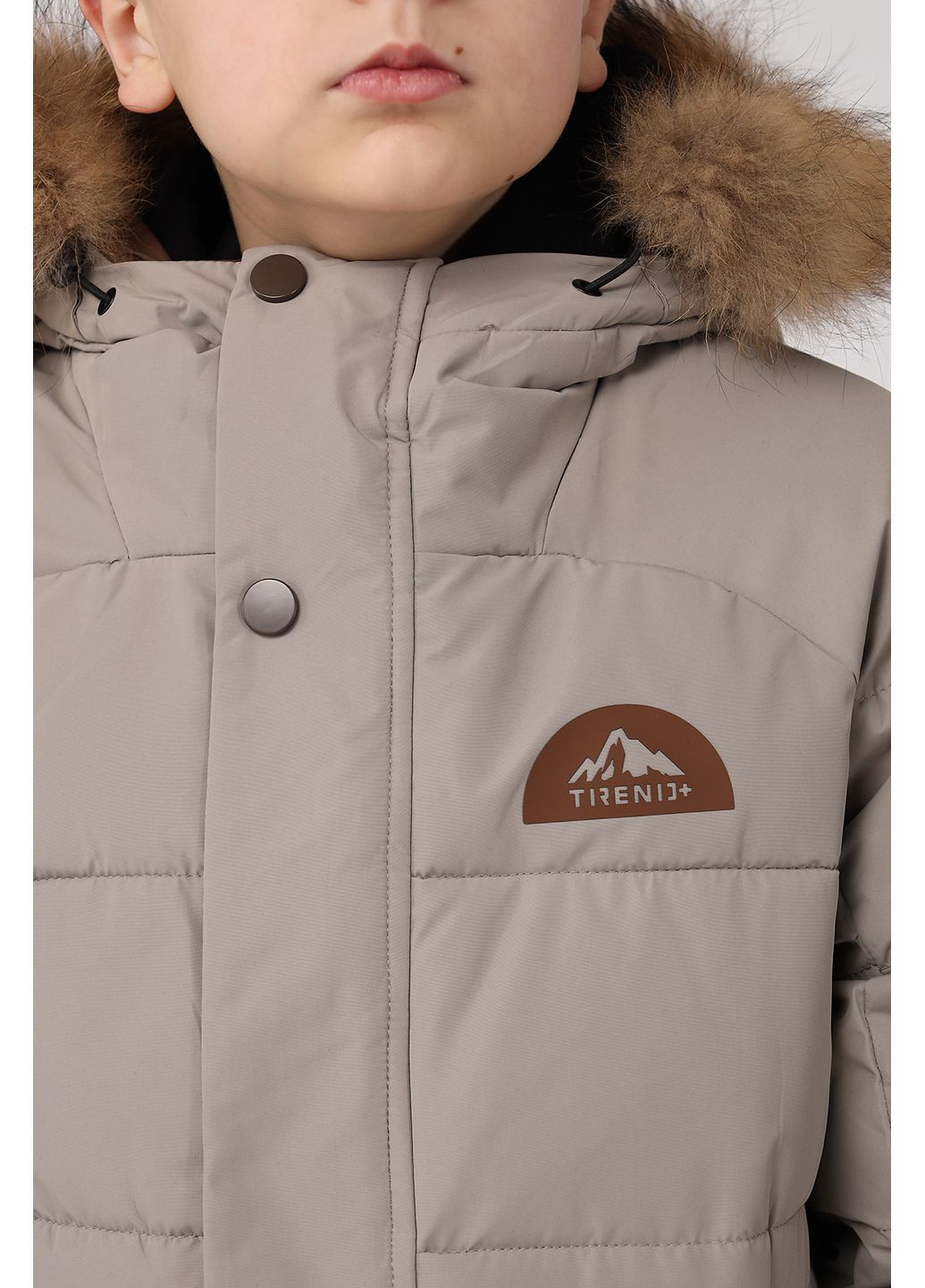 Бежевая зимняя куртка для мальчика цвет бежевый cb-00280163 JPLT