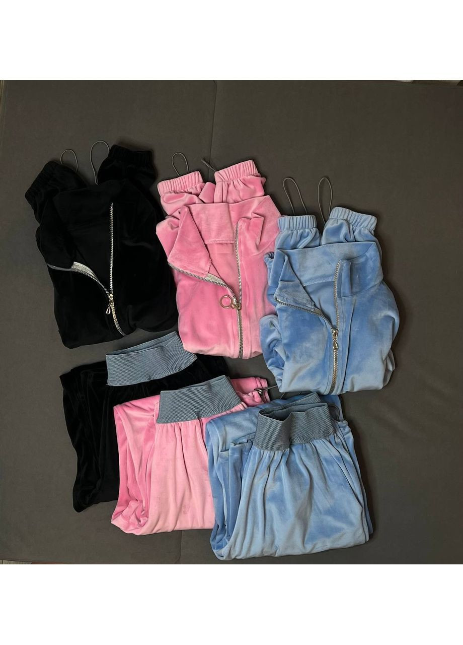 Прогулянковий костюм з ніжного велюру Бомбер+штани No Brand (365696435)