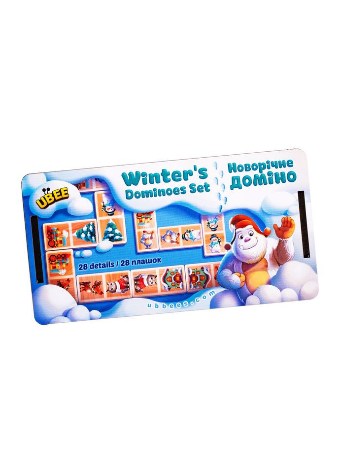 Настольная игра "Новогоднее домино" (ПСД242) PSD242, 28 плашек Ubumblebees (365641119)