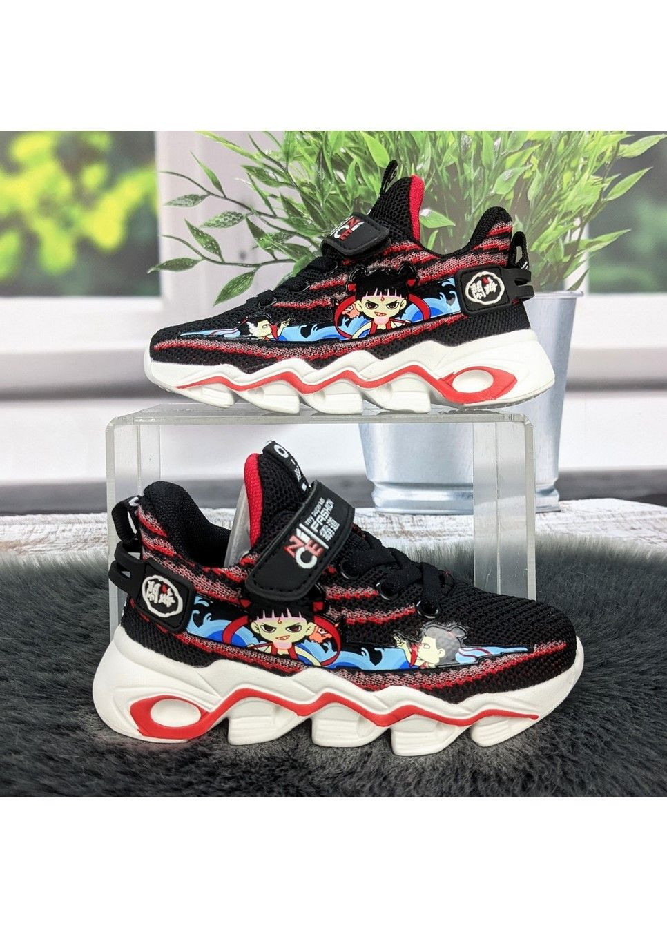 Черные демисезонные кроссовки подростковые KidsMIX