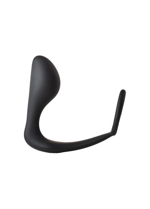 Анальна пробка з еррекційним кільцем FANTASSTIC ANAL PLUG WITH COCKRING BLACK Dream Toys (331170639)