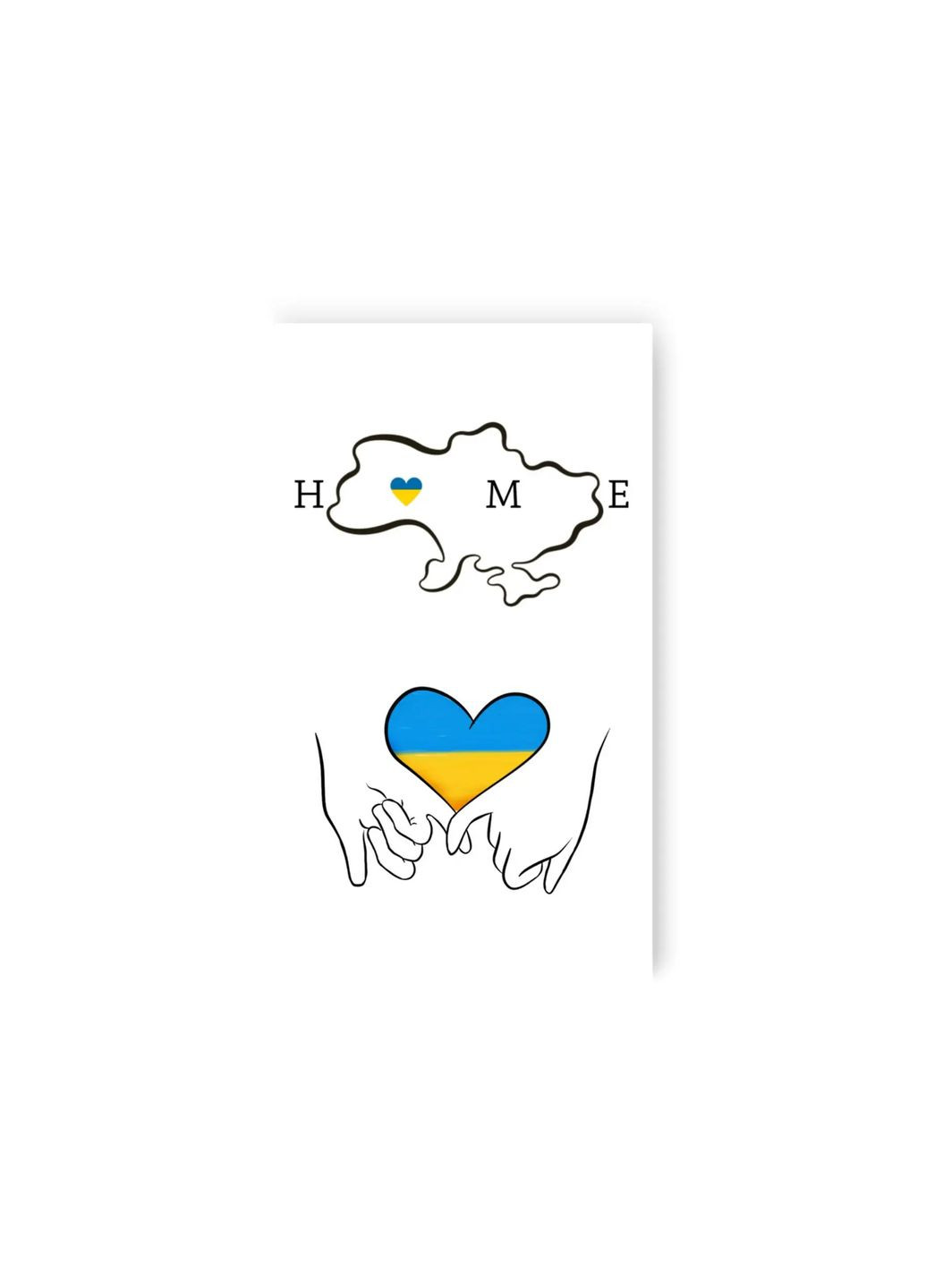 Тимчасові тату "UKRAINE IS MY HOME" L-49 Tattooshka (286845531)