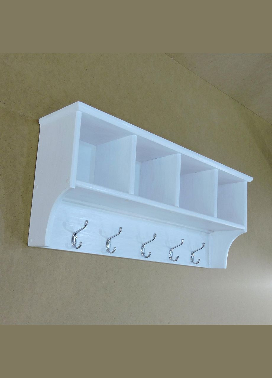 Вішалка для одягу з дерева Квебек 4 зефір (ВДО-0011420) No Brand (327860449)