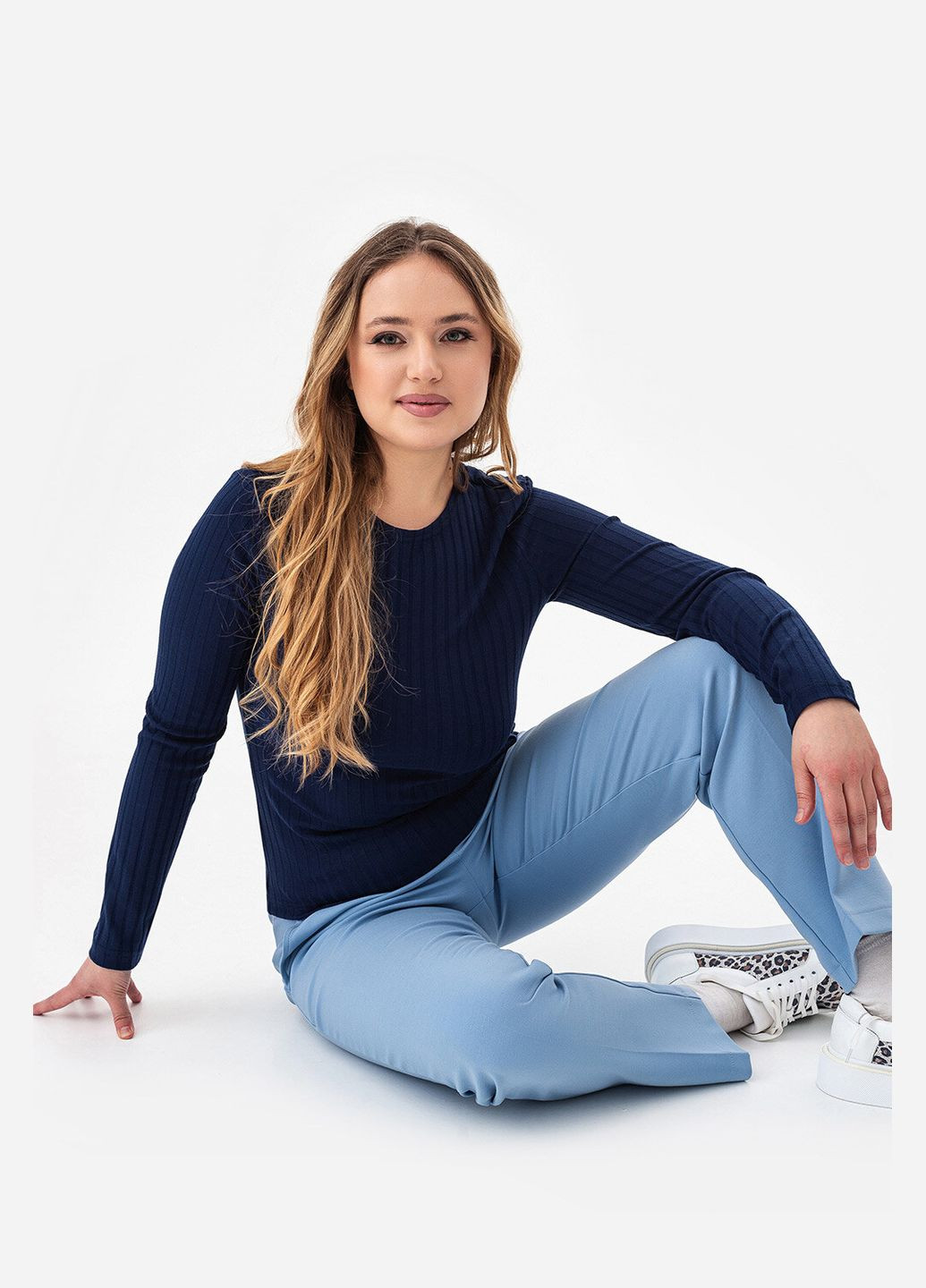 Лонгслів TUDAL темно-синій Garne (321796552)