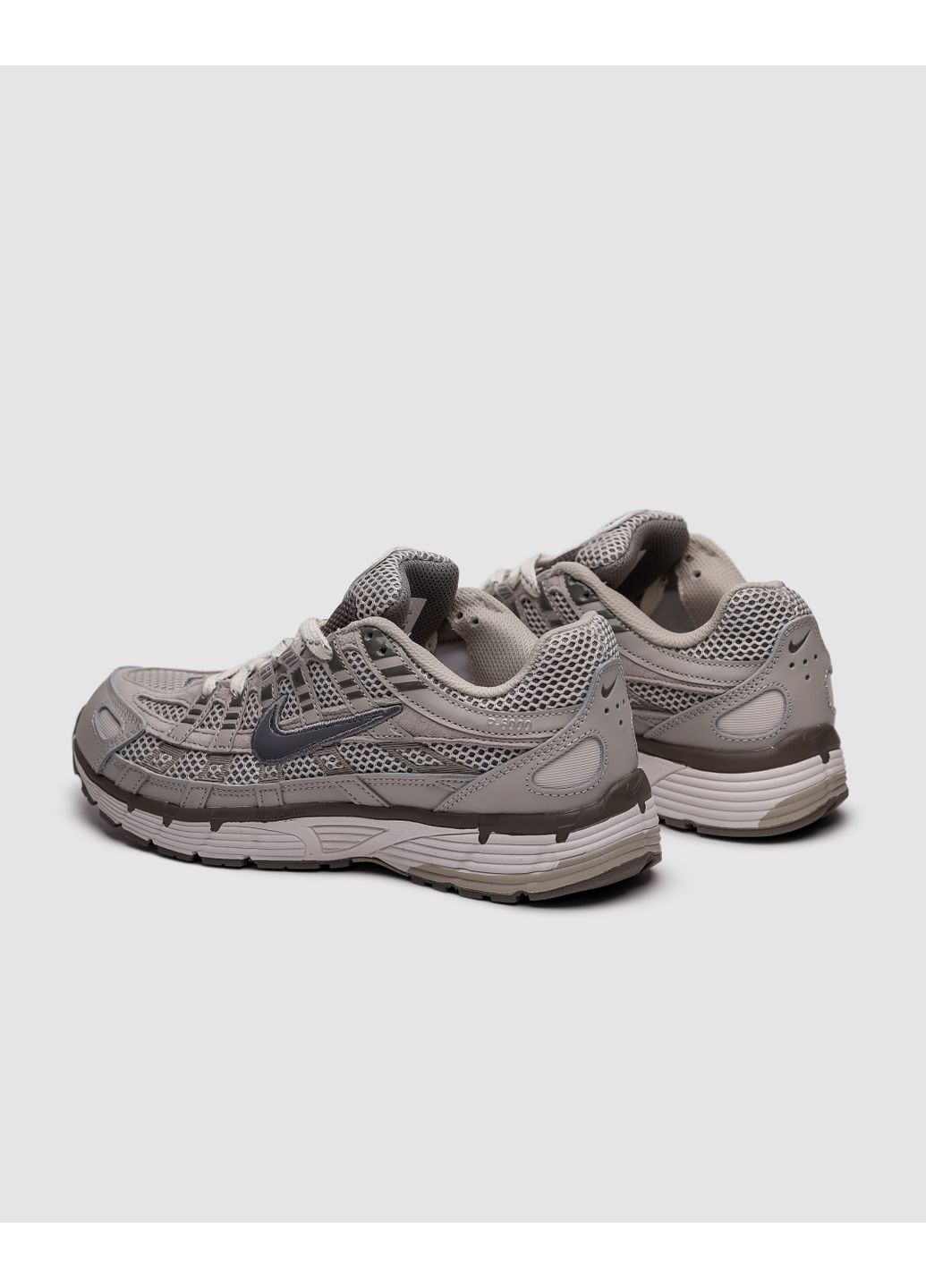 КРОССОВКИ ЖЕНСКИЕ NIKE P-6000 LIGHT GREY / WHITE НАЙК П-6000 No Brand серые демисезоны (367170651)
