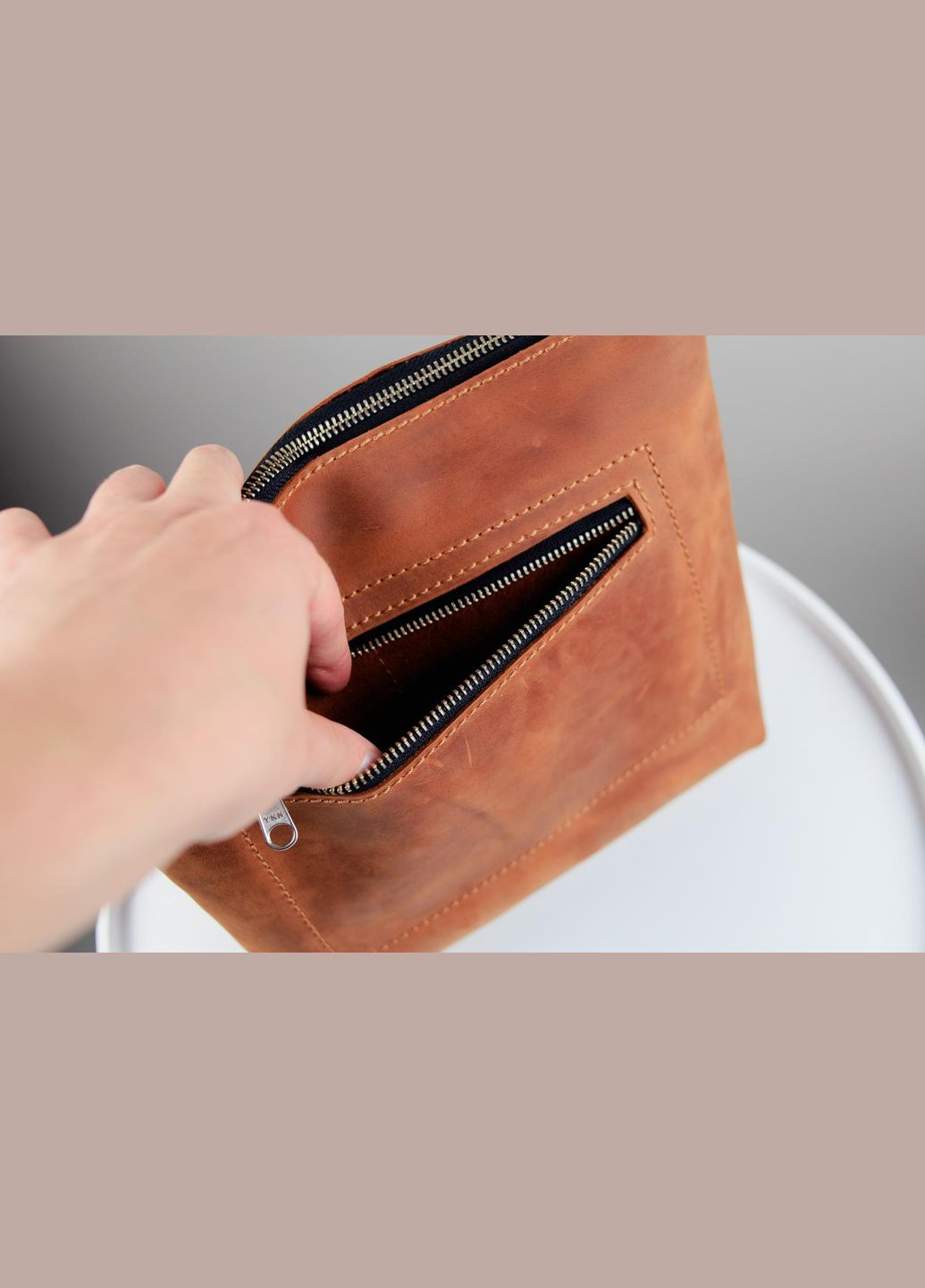 Сумка-мессенджер из натуральной кожи Crazy Horse, через плечо ( ) No Brand (333342068)