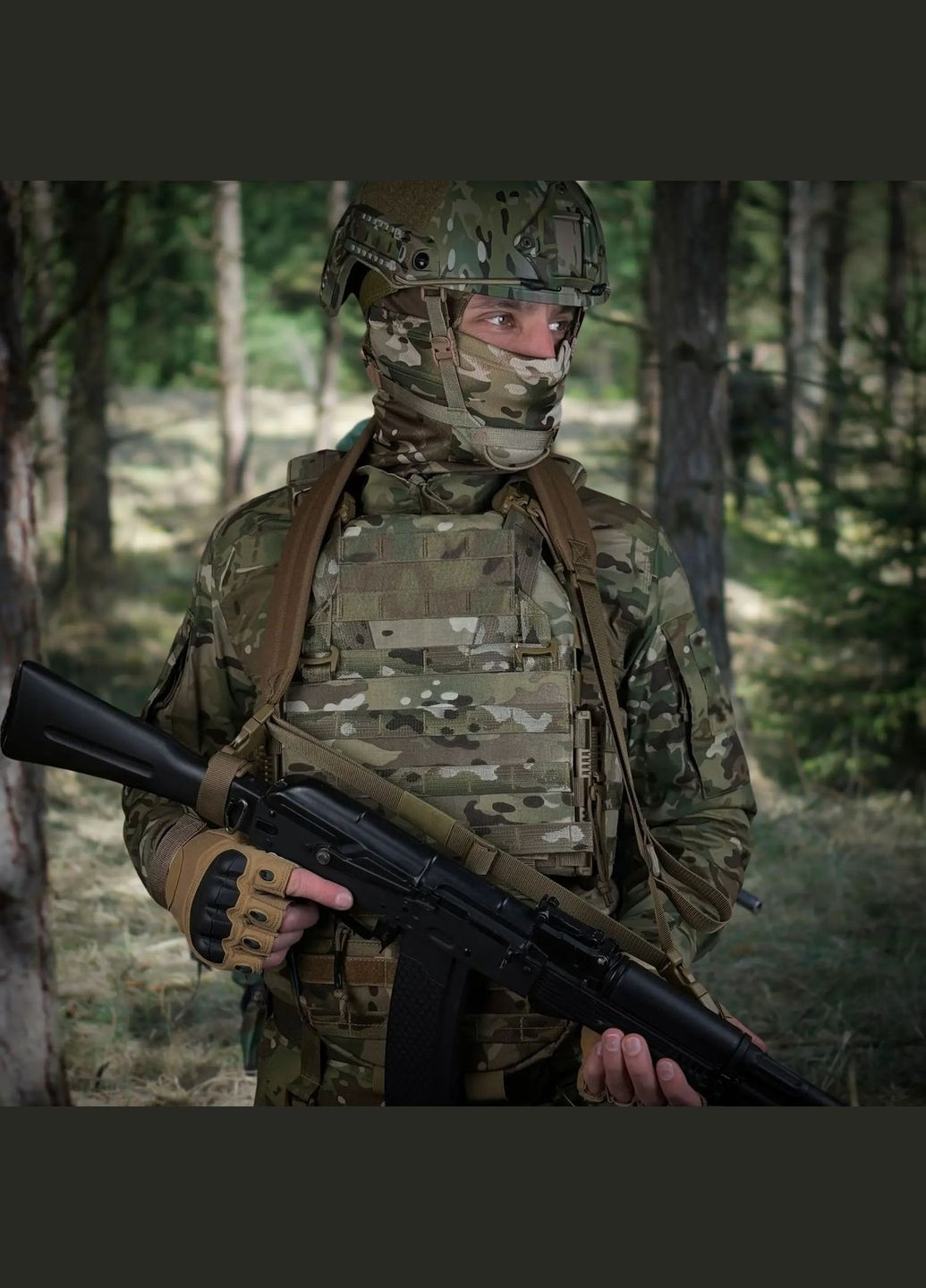 Ремень оружейный трехточечный с широким наплечником KRAKEN sling Coyote RAGNAROK (315882480)