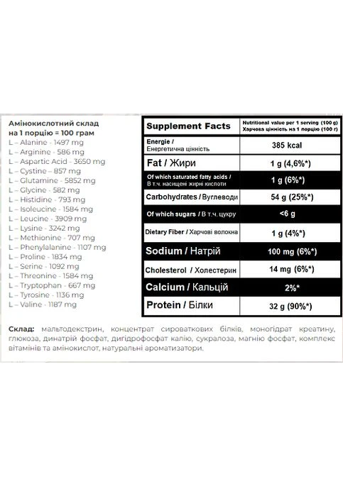 Оригінал! Super Mass Gainer - 4000g Cappuccino Powerful Progress (398846059)