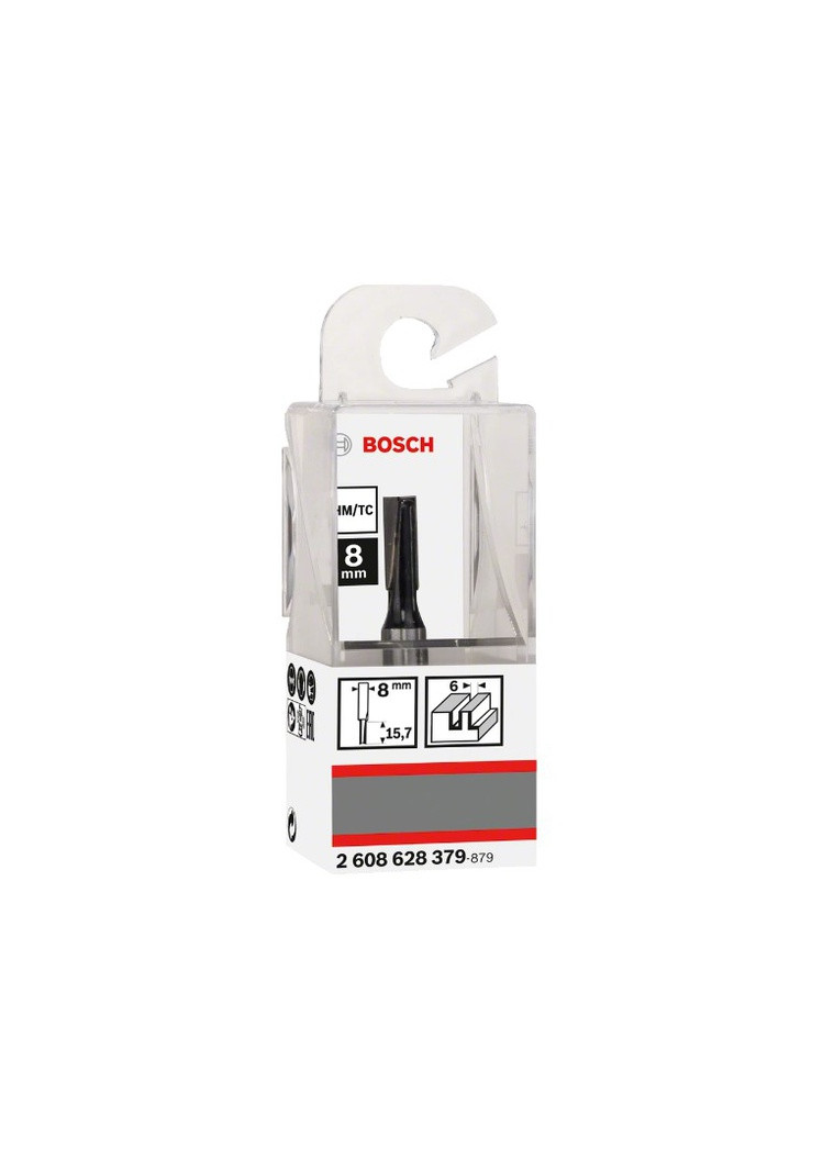 Пазовая фреза (6х8х48 мм) Standard for Wood прямая конечная (21766) Bosch (290253128)