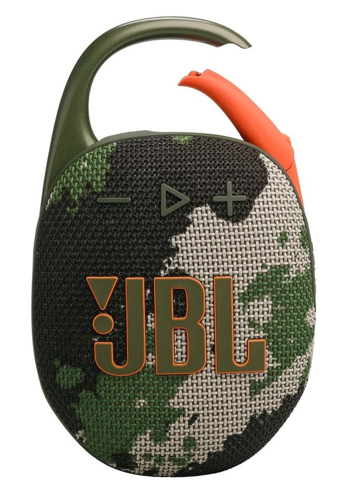 Колонка портативна 1.0 Clip 5, 7B, Bluetooth, живлення від акумулятора, IP67 водонепроникна (JBLCLIP5SQUAD) JBL (315350014)