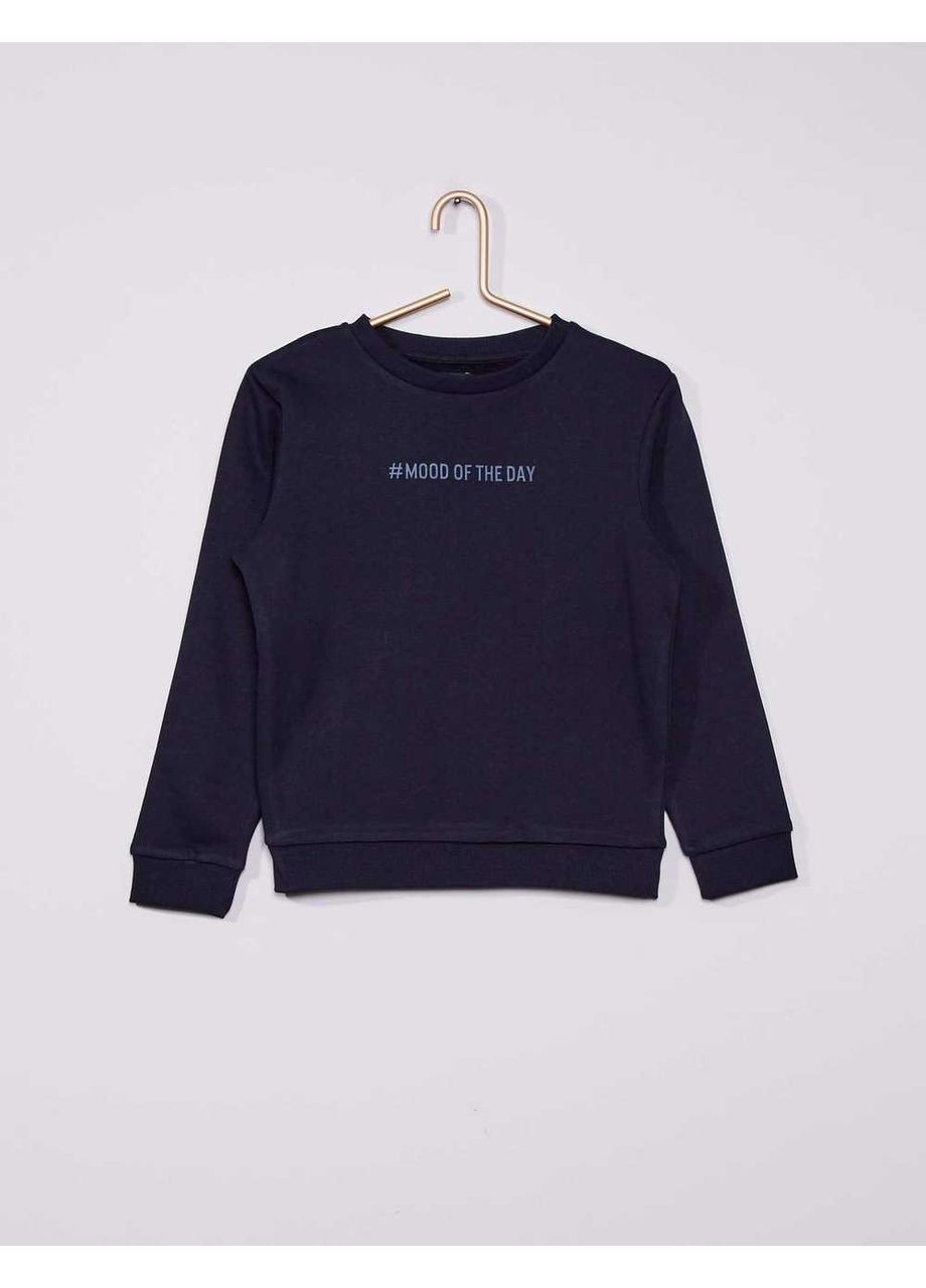 Kiabi свитшот флис,темно-синий, темно-синий