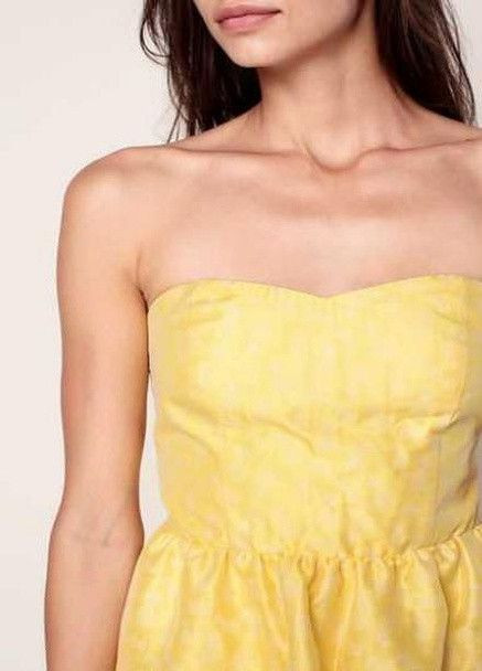 Жовтий повсякденний сукня жовтий Naf Naf однотонна