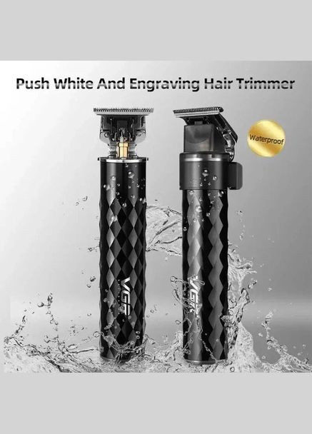 Машинка для стрижки с триммером V-170 для волос, усов и бороды, беспроводная со сменными насадками VGR (364665461)