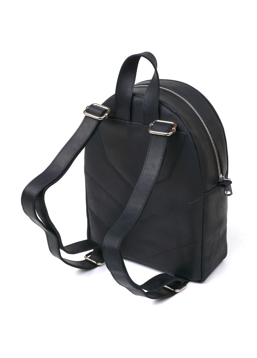 Універсальний жіночий рюкзак із натуральної шкіри з кишенями чорний (sku_16328) No Brand (329860394)