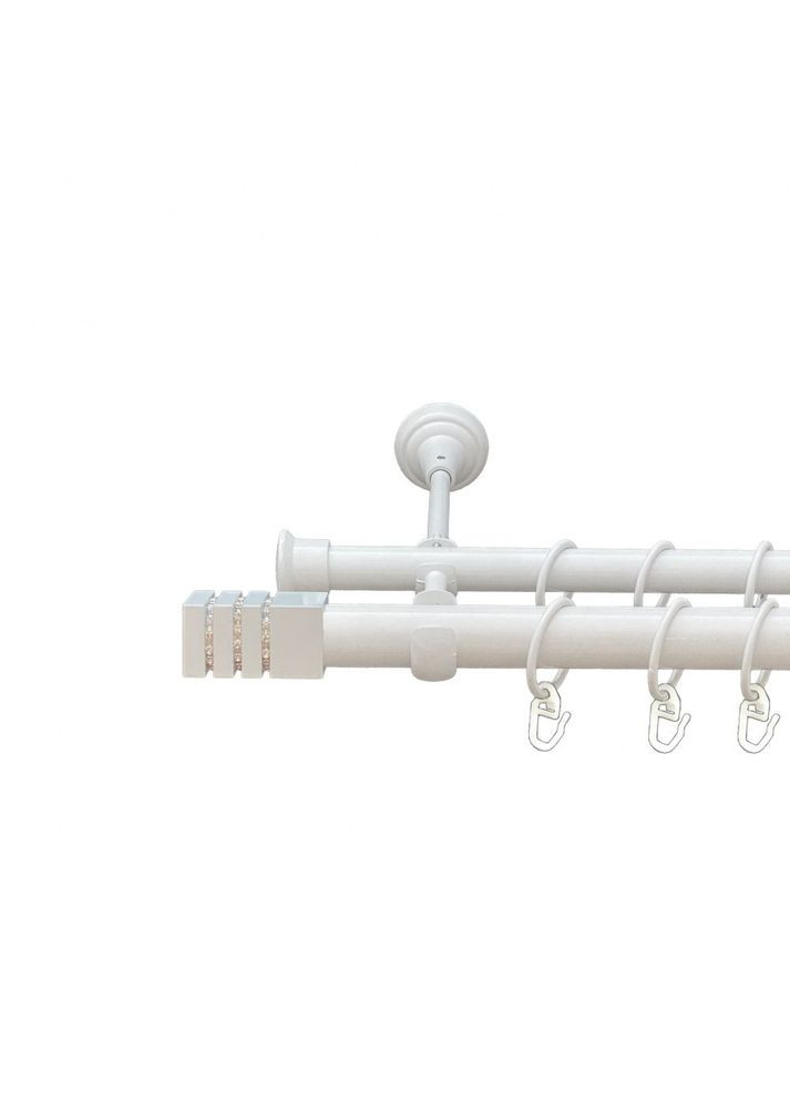 Карниз Ацтека металевий дворядний відкритий гладка труба Арктіс 25\19 мм 160 см (00-00010318) ORVIT (300280310)