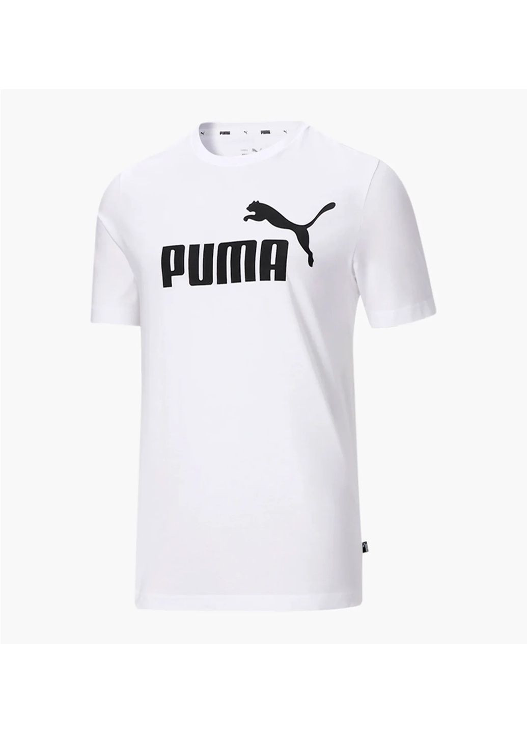 Белая футболка мужская essentials logo tee white 586449-02 Puma