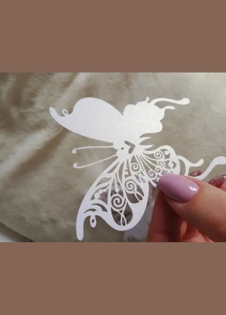 Банкетні картки Метелики 10 штук 8 на 7 см білий Jannet Стрічка (322639600)