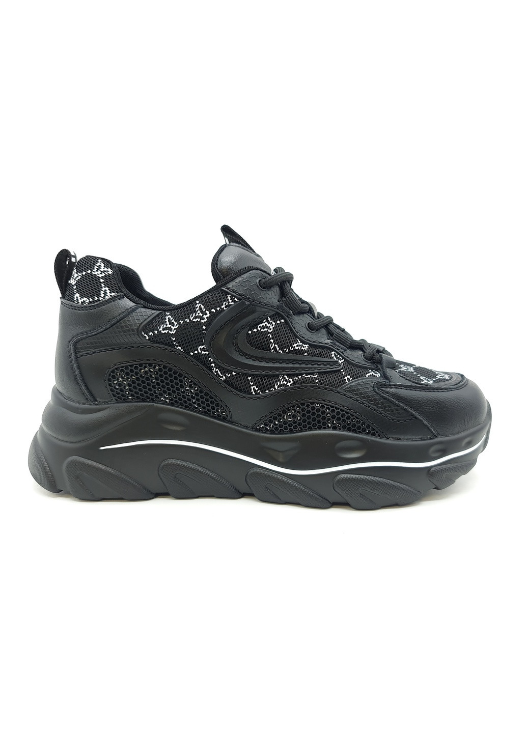 Черные всесезонные женские кроссовки черные кожаные l-10-4 23,5 см (р) Lonza