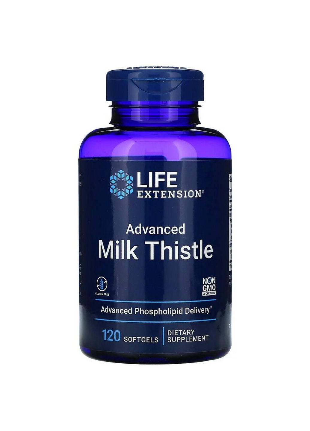 Натуральна добавка Advanced Milk Thistle, 120 капсул Life Extension (294925645)