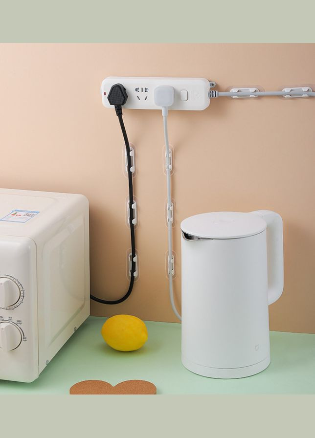 Фиксатор кабеля стяжка для проволоки держатель-клипса 5,6х2 см Белый 15 шт CHOICE (349844106)