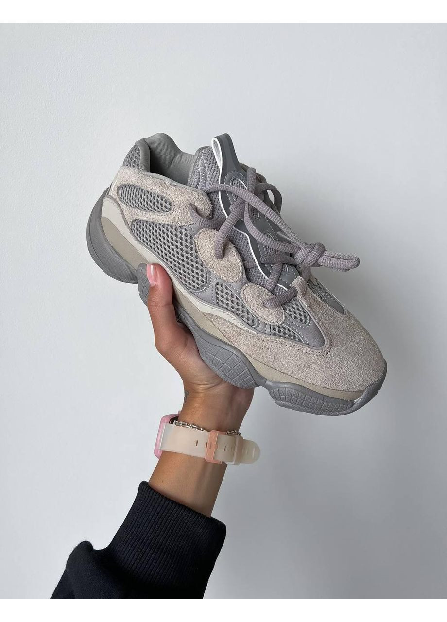 Сірі Осінні кросівки чоловічі adidas yeezy boost 500 ash grey адідас ізі буст No Brand