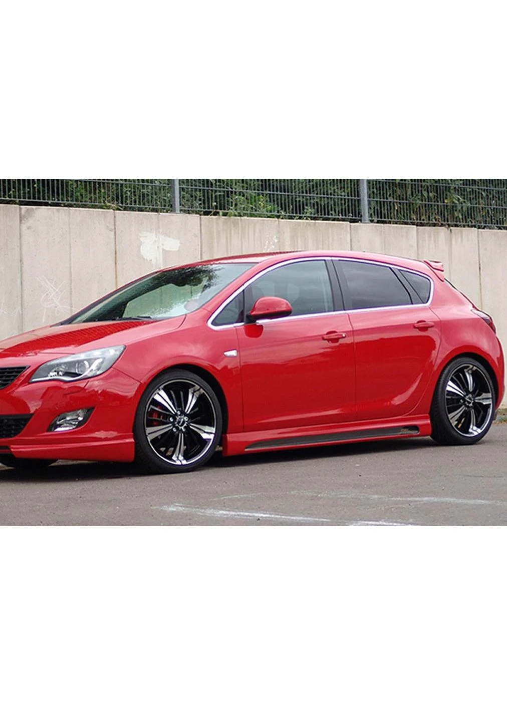 Боковые Пороги V-2 ( Глянец) для Opel J 2009-2015 гг DPT Astra (394724446)