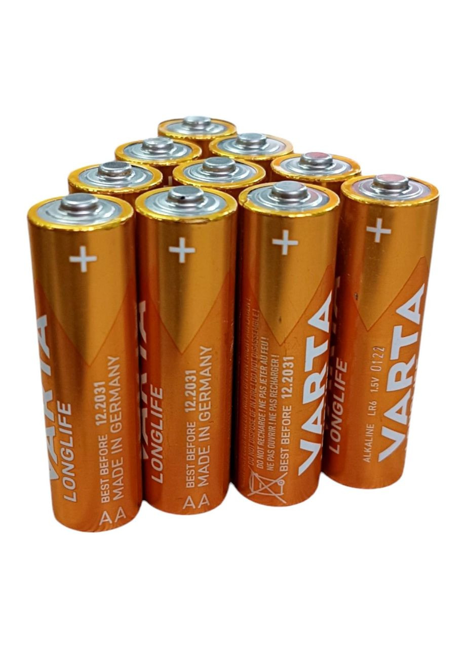 Батарейки Longlife AA Mignon LR06 Alkaline (10 шт) (нові без офіційного пакування) Varta (315749937)