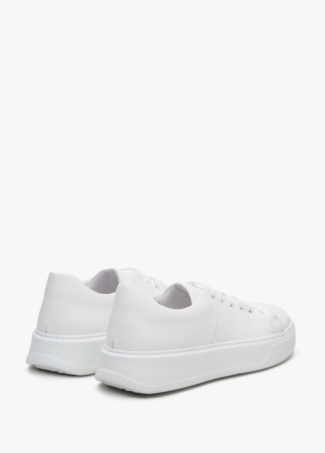 Білі кеди низькі, колір білий Estro