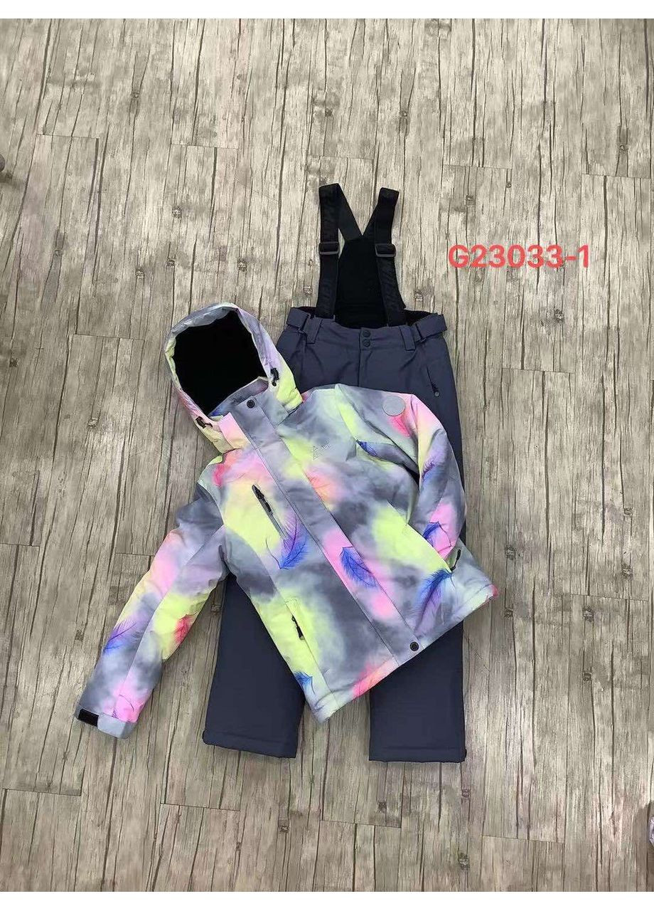 Зимовий гірськолижний термо костюм комбінезон на дівчинку 128-164 Dizumer No Brand (369735419)