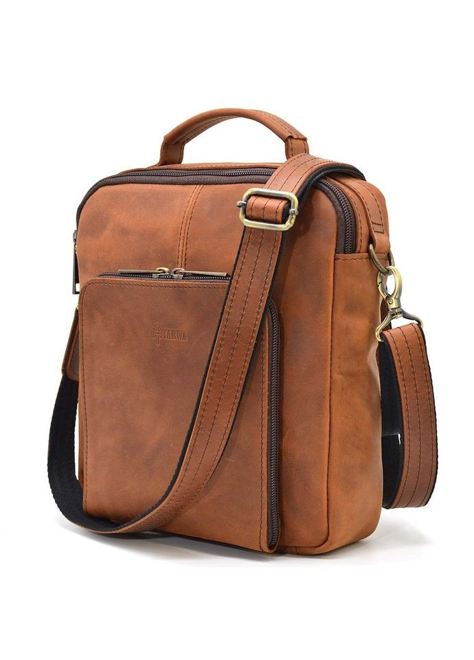 Чоловіча сумка на плече з ручкою кінська шкіра RB-6016-3md TARWA (298684514)