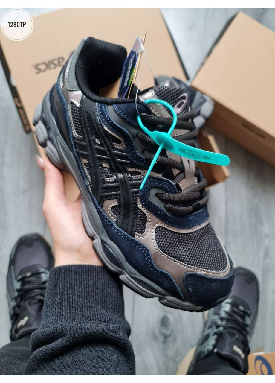 Цветные демисезонные кроссовки мужские asics gel nyc dark blue асикс гель нюк No Brand