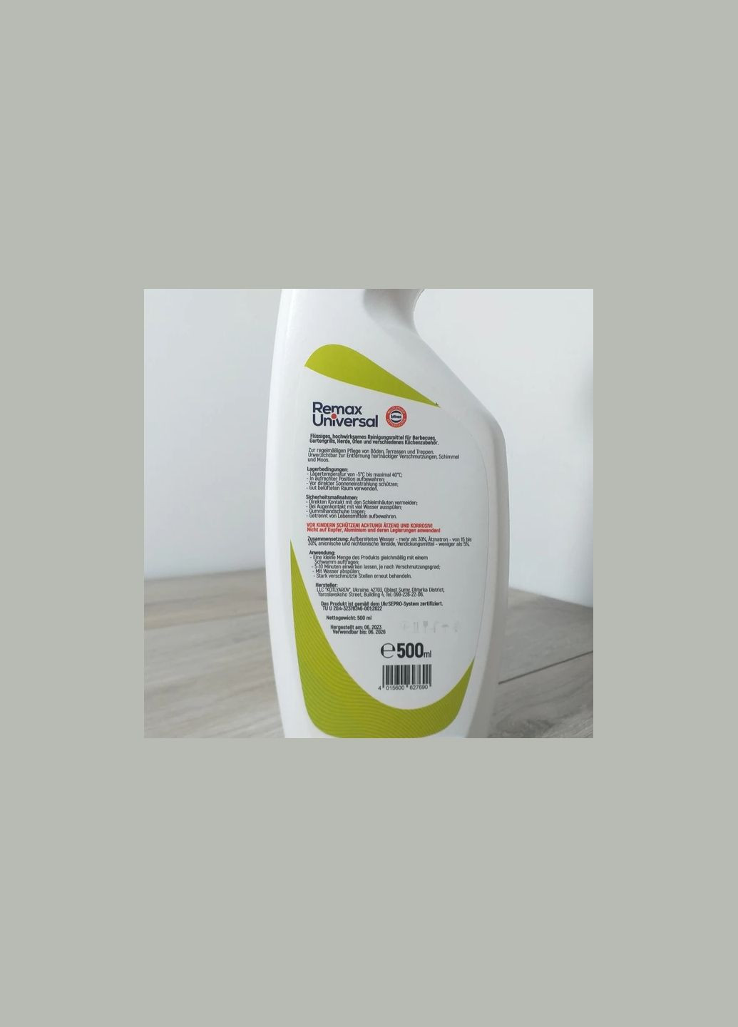 Універсальний засіб для видалення жиру REMAX 500ml біла пляшка No Brand (365866944)