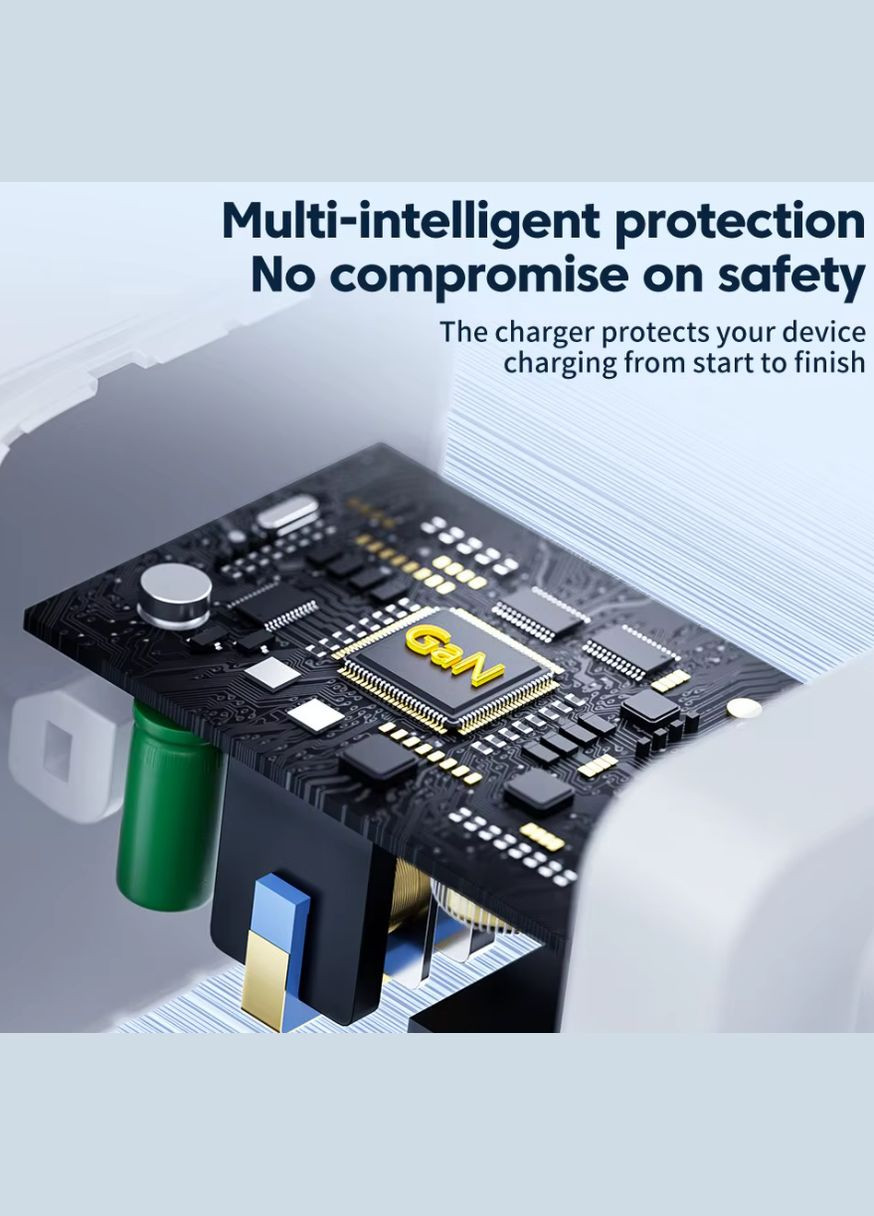 Сетевое зарядное устройство 67W GAN (2xType-C + USB-A) Toocki (322317638)