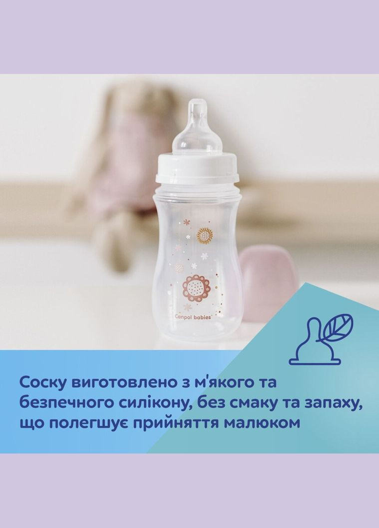 Пляшка з широким отвором антиколікова 35/216 Canpol Babies (286420553)