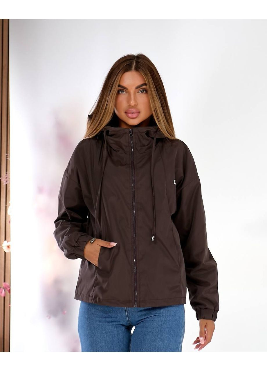 Ветровка плащевка Эмми на подкладке, есть карманы, затяжки снизу Україна (363255639}