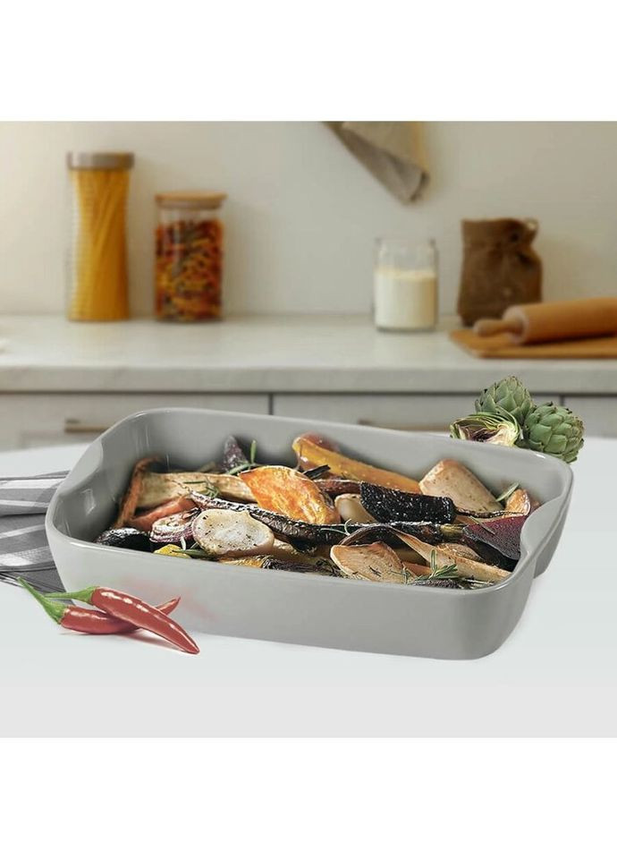 Противень прямоугольный MR-21243-63 28,5х19,5х6,5 см светло-серый Maestro (335716597)