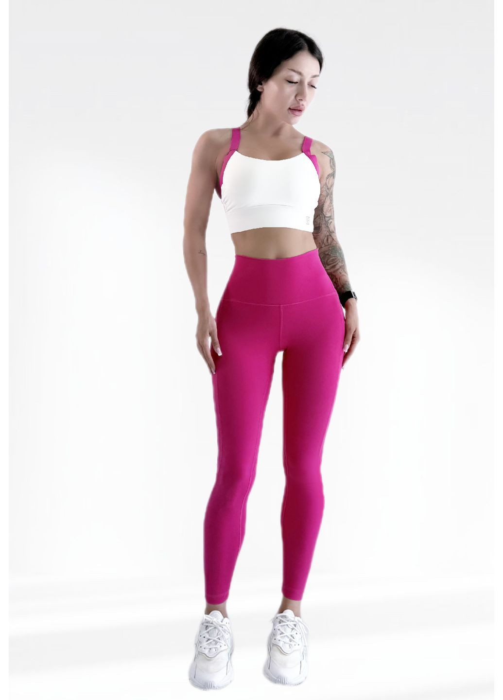 Костюм для фітнесу жіночий лосини та топ LILAFIT (353834768)