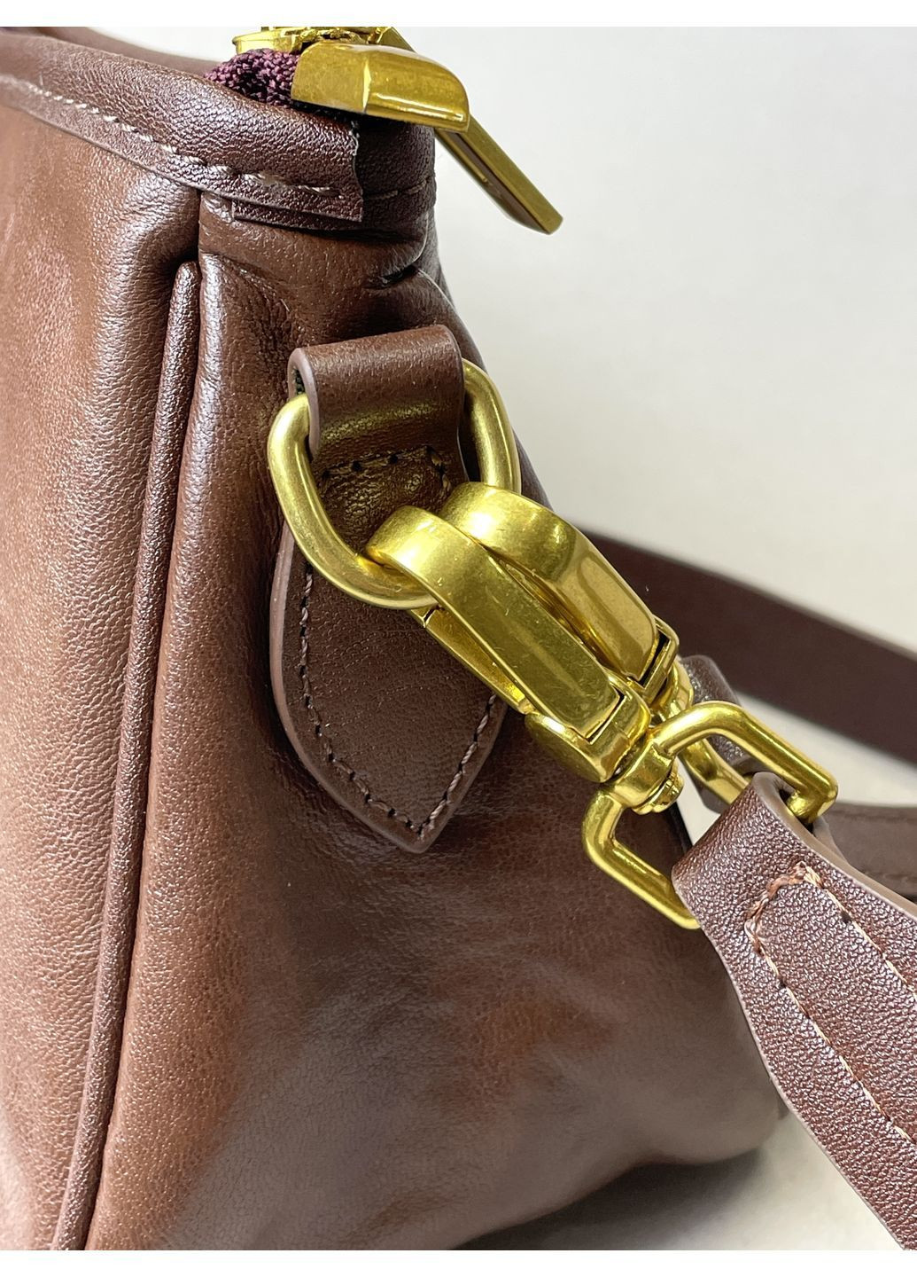 Жіноча шкіряна сумка кросбоді | класична сумочка через плече | натуральна шкіра, золота фурнітура Genuine Leather Кросбоді (362218298)