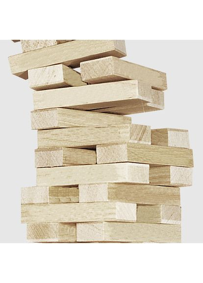 Настільна гра Джанга Еко для дітей від 6 років розважальна головоломка балансир з дерева Arial (368759961)