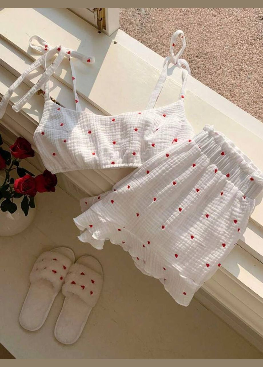 Біла літня піжамка Fashion